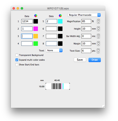 The Pharmacoder main window.